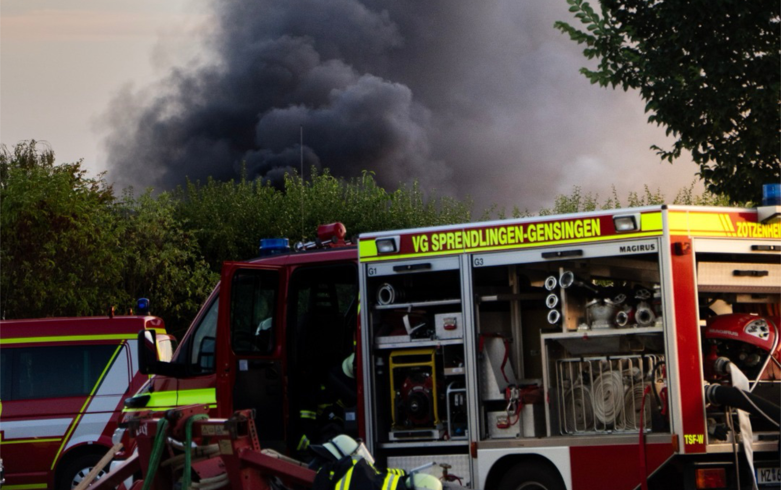Industriebrand Sprendlingen Titel